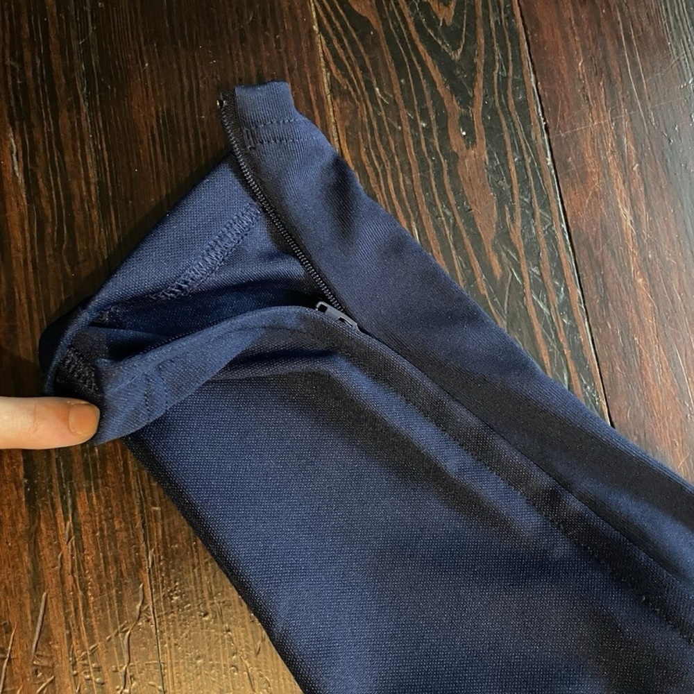 Adidas Men's Navy Joggers with Silver Stripes​ - Picture 2 of 3